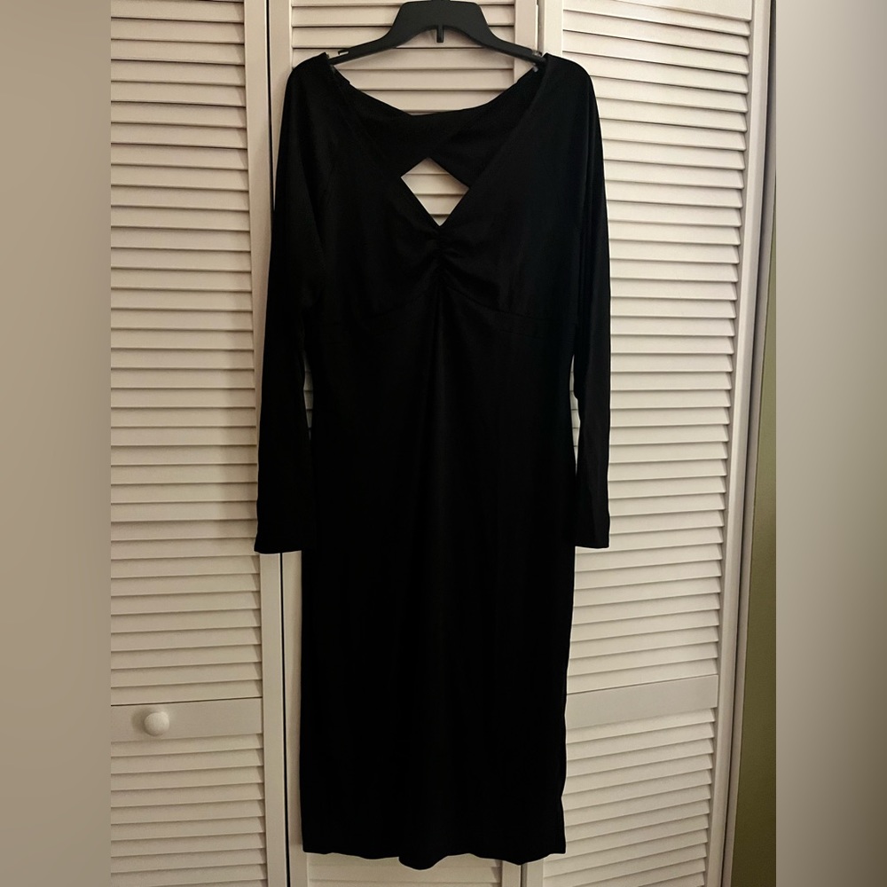 Bodycon midi dress - 2X - back cutout - NWT